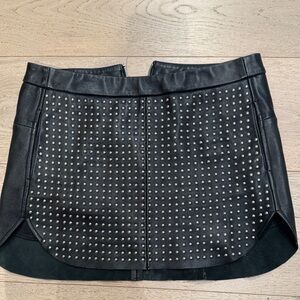 Mason Black Studded Mini Skirt
